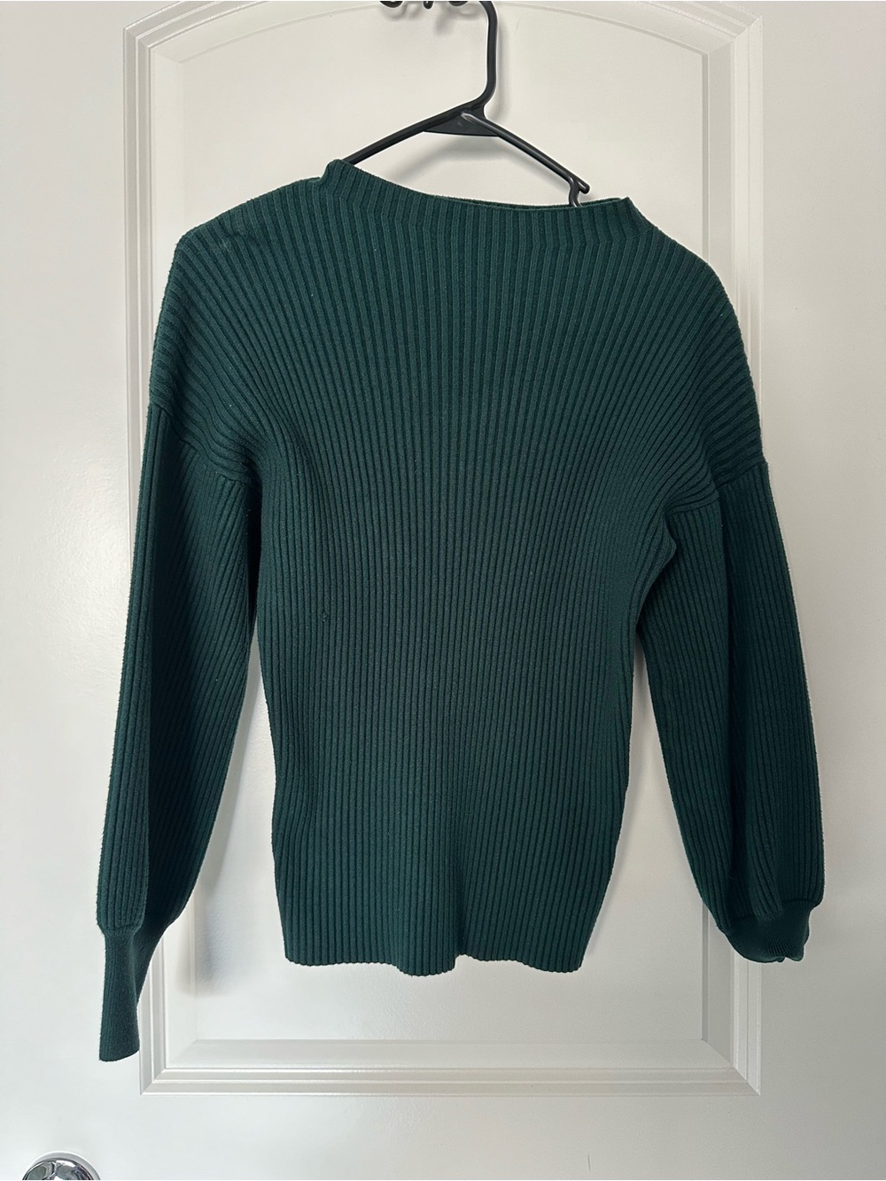 INC International Concepts Forest Green Ribbed Crewneck Sweater